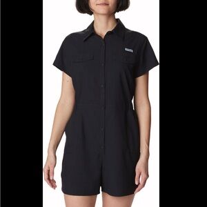 Columbia Women's Black Short Sleeve Romper